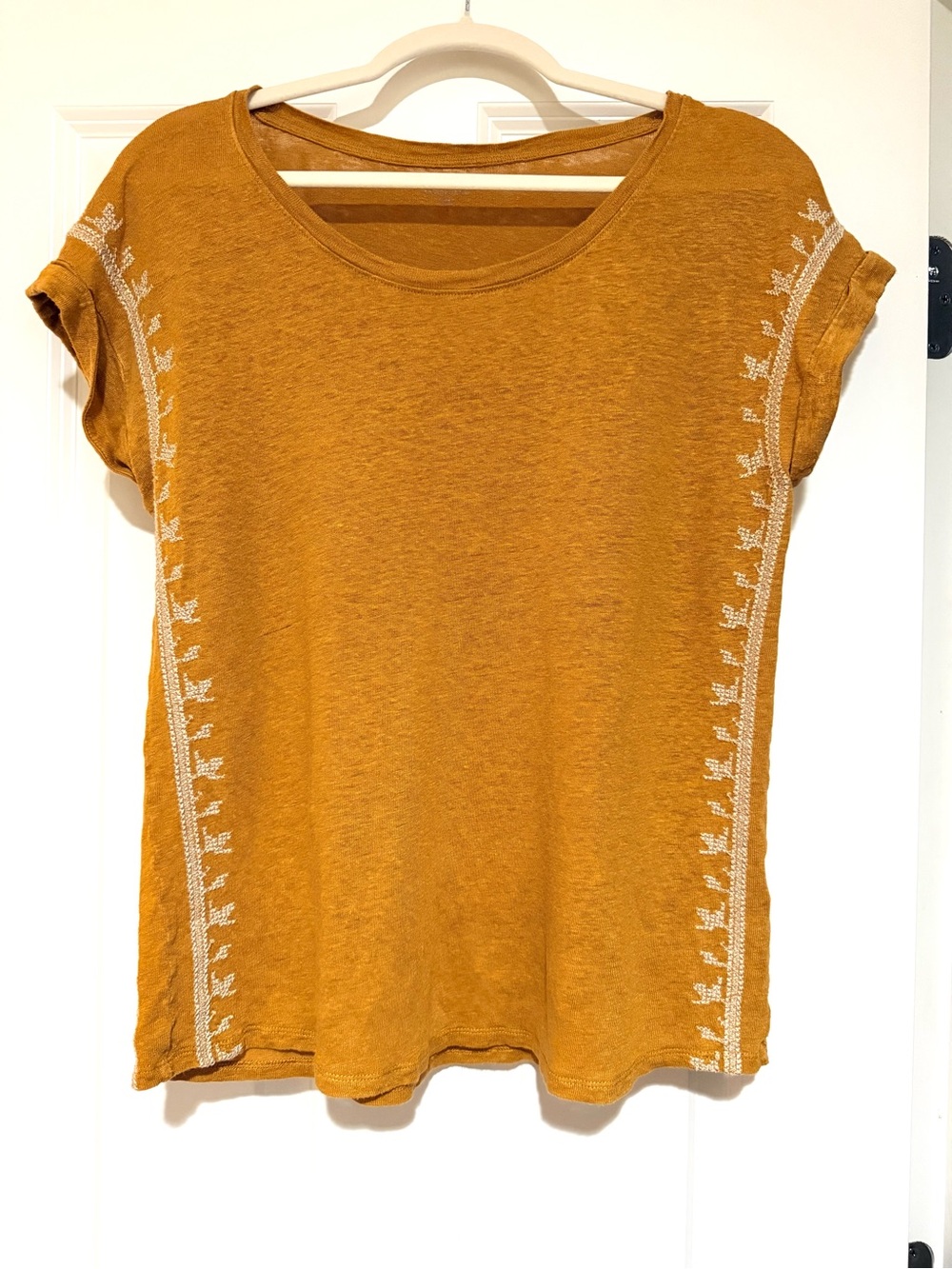 Garnet Hill Organic-Linen Top